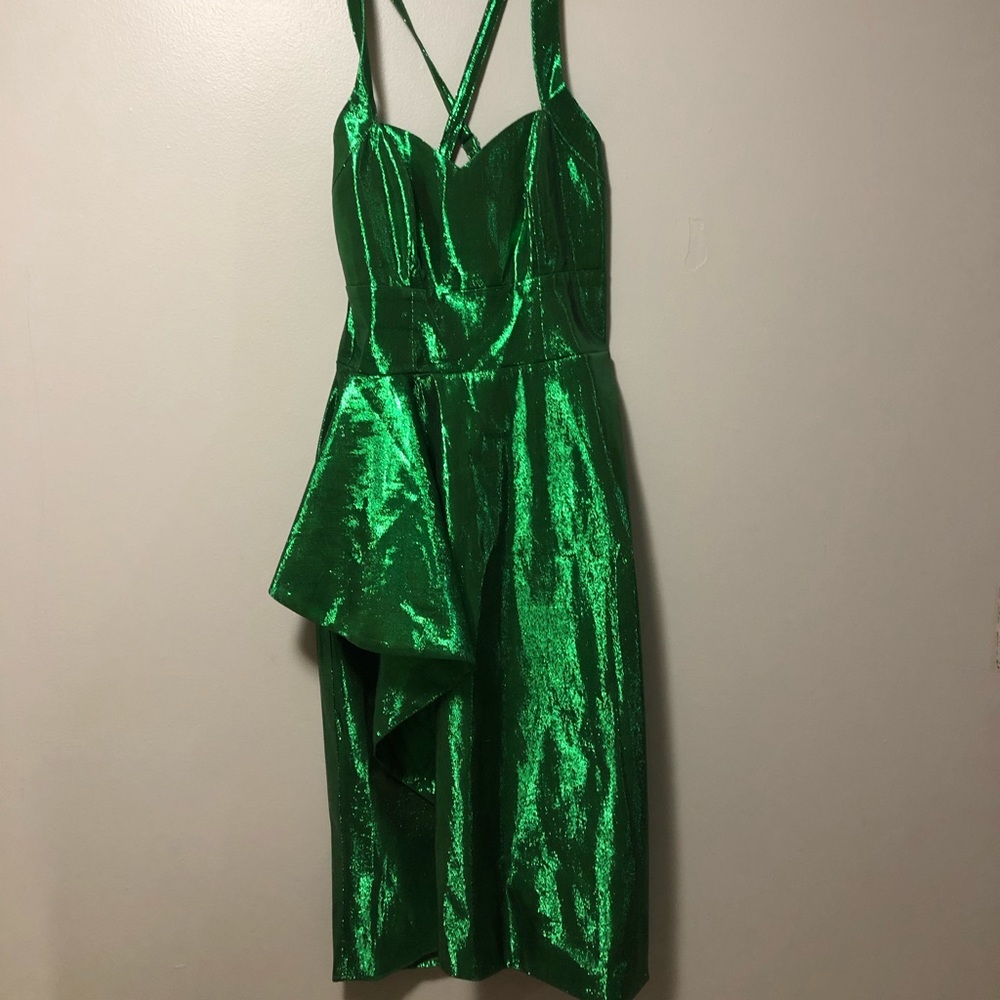 80s Emerald Prom Dress